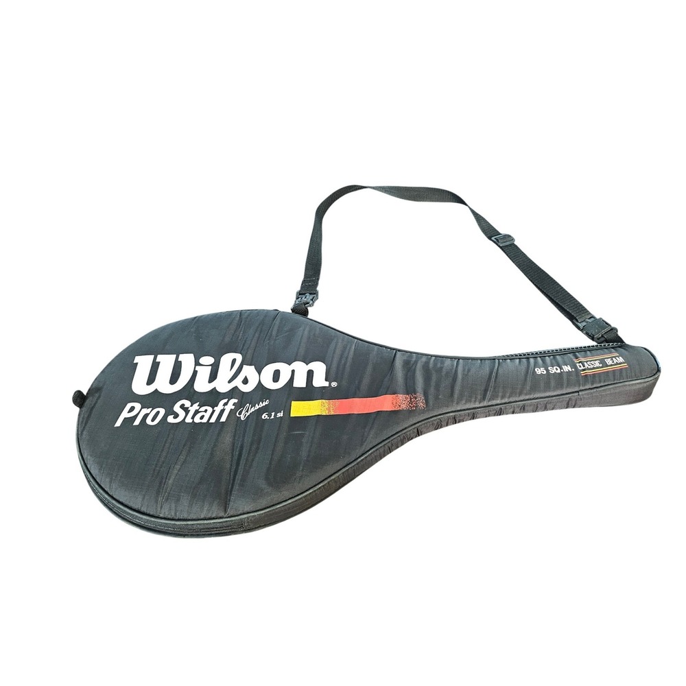 Vintage 90s WILSON Pro Staff Classic 6.1 Si Tennis Racquet Bag Zip Case ONLY